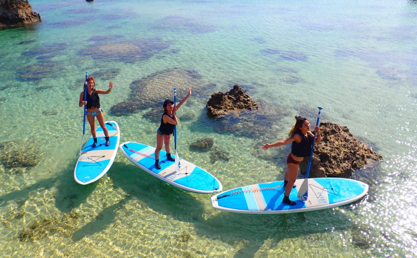 宮古島ビーチSUP、女の子